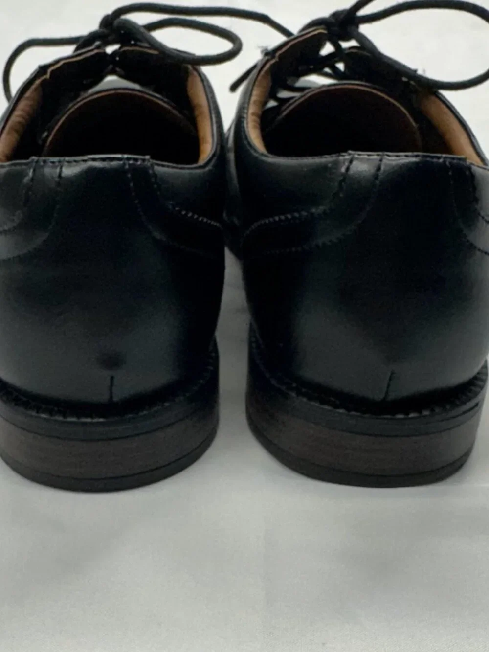 George Men's Black Cap Toe Lace-Up Oxford Dress Shoes